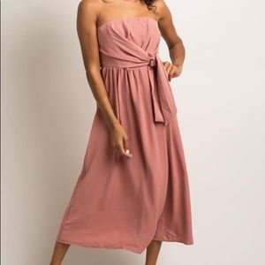 Pinkblush mauve midi dress